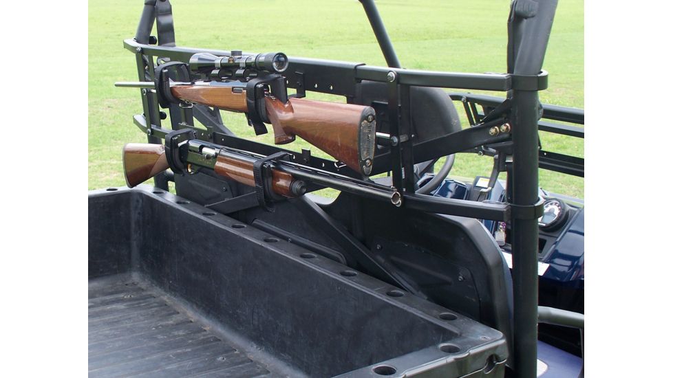 Great Day Power-Ride Gun Rack, Black, Fits 50-64in rollbar width UVPR900