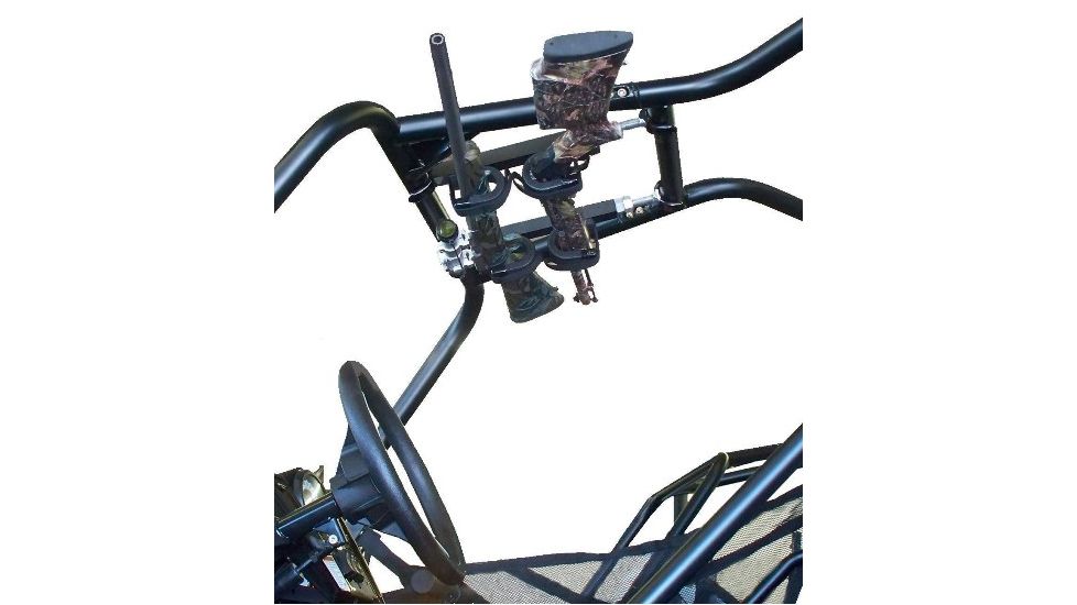 Great Day Quick-Draw Overhead Gun Rack, Black, Fits 10-15in rollbar depth QD854-OGR