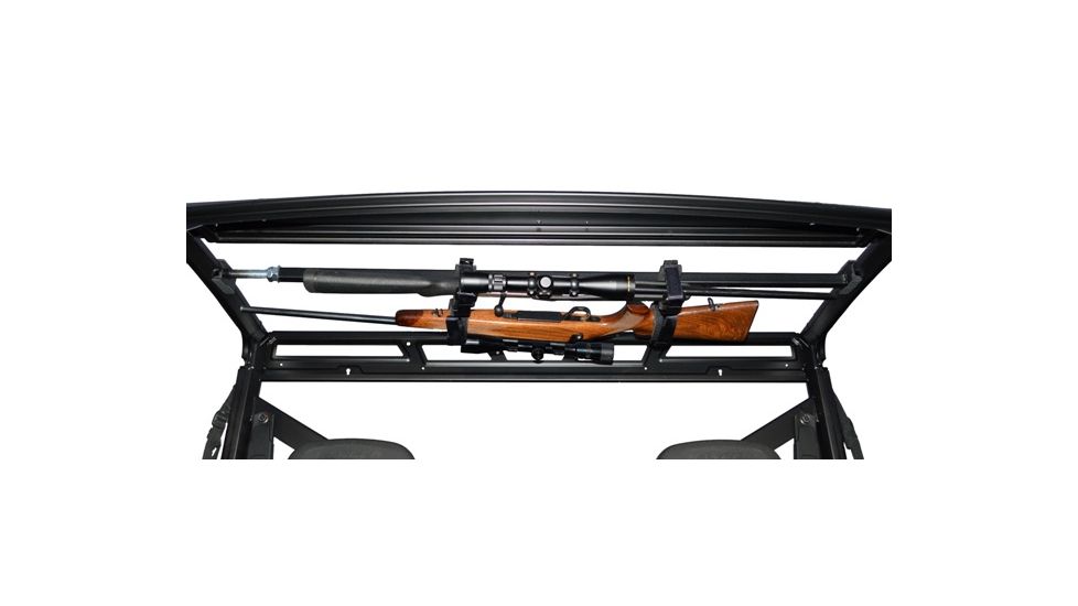 Great Day Quick-Draw Overhead Gun Rack, Black, Fits Polaris Ranger 900 &amp; Polaris Ranger 570 Fulls QD858-OGR