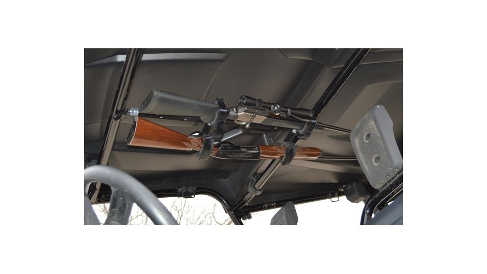 Great Day Quick-Draw Overhead Gun Rack, Black, Fits Crew Cab UTV's with 27in-33in rollbar QD859-OGR-CC