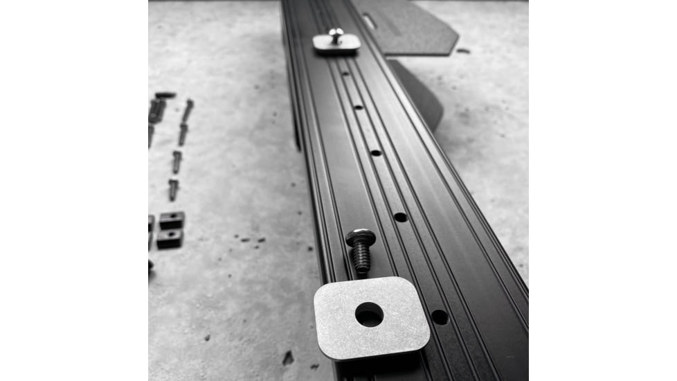 Grey Man Tactical Locking Rifle Rack Kit w/Raptor Rail Picatinny, LE Shield, Black, 000039