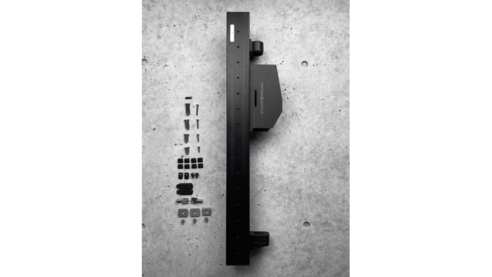 Grey Man Tactical Locking Rifle Rack Kit w/Raptor Rail Picatinny, LE Shield, Black, 000039