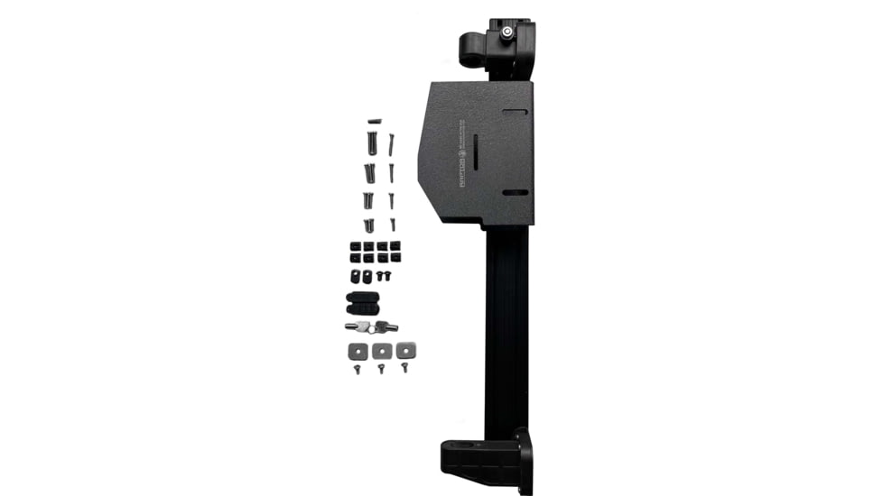 Grey Man Tactical Locking Rifle Rack Kit w/Raptor Rail Picatinny, LE Shield, Black, 000039