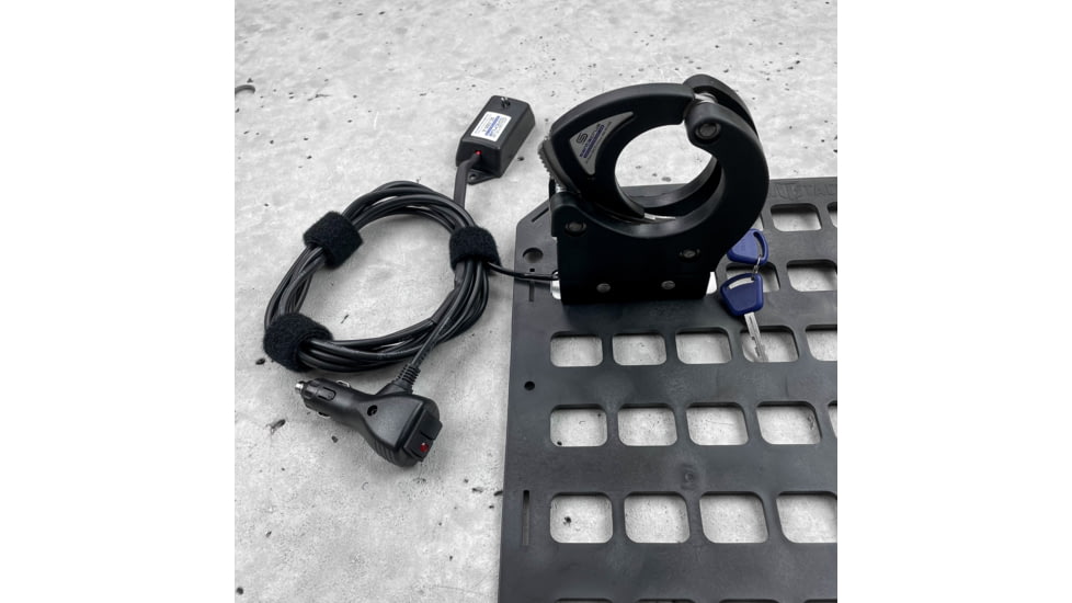 EDEMO Grey Man Tactical Locking Rifle Rack Kit w/SC-6, Standard Buttstock Cup Kit, Black, 000012, EDEMO1