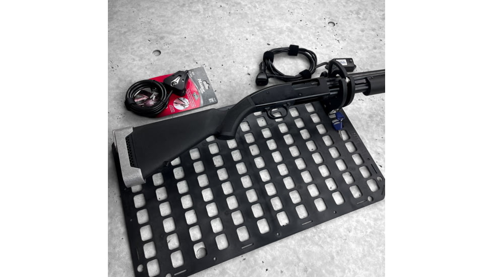 EDEMO Grey Man Tactical Locking Rifle Rack Kit w/SC-6, Standard Buttstock Cup Kit, Black, 000012, EDEMO1