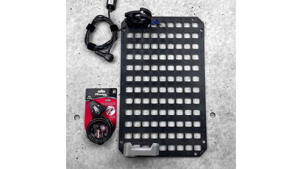 EDEMO Grey Man Tactical Locking Rifle Rack Kit w/SC-6, Standard Buttstock Cup Kit, Black, 000012, EDEMO1