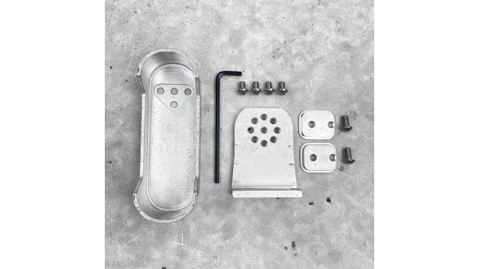 EDEMO Grey Man Tactical Locking Rifle Rack Kit w/SC-6, Standard Buttstock Cup Kit, Black, 000012, EDEMO1