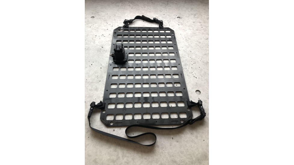 Grey Man Tactical Vehicle Locking Rifle Rack w/Raptor Picatinny Mount, 15.25 x 25 RMP, Black, 000335