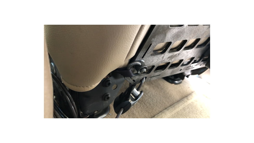 Grey Man Tactical Vehicle Locking Rifle Rack w/Raptor Picatinny Mount, 15.25 x 25 RMP, Black, 000335