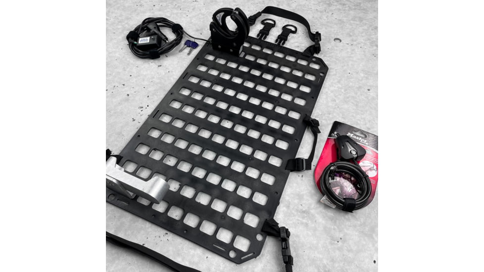 Grey Man Tactical Vehicle Locking Rifle Rack w/SC-6 Mount, 15.25 x 25 RMP, Standard Buttstock Cup Kit, Black, 000331