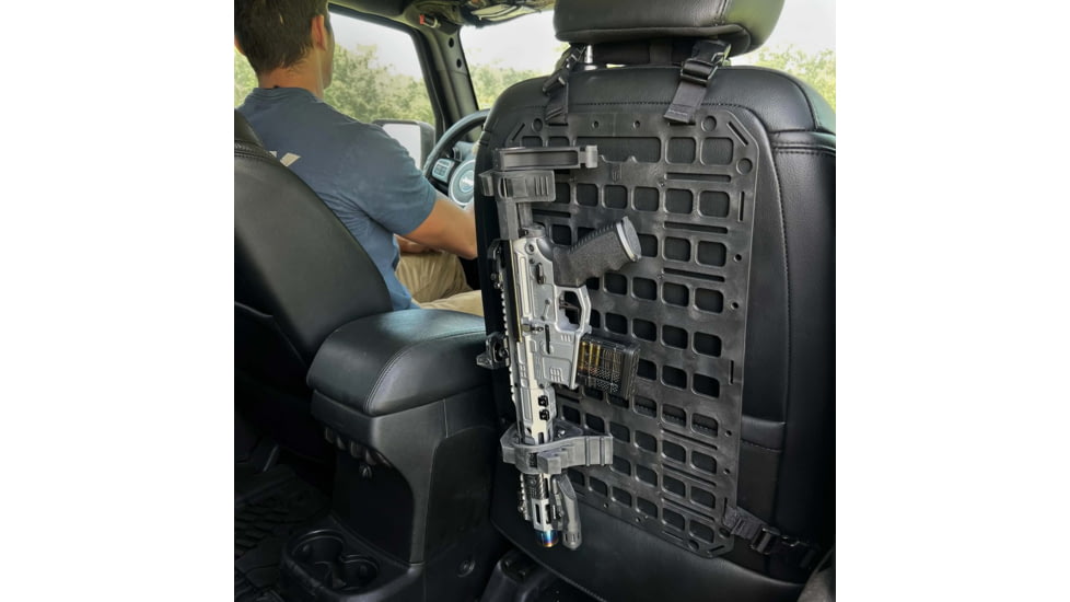 Grey Man Tactical Vehicle Rifle Rack w/Rubber Clamps, 12.25 x 21 RMP, Black, 000293