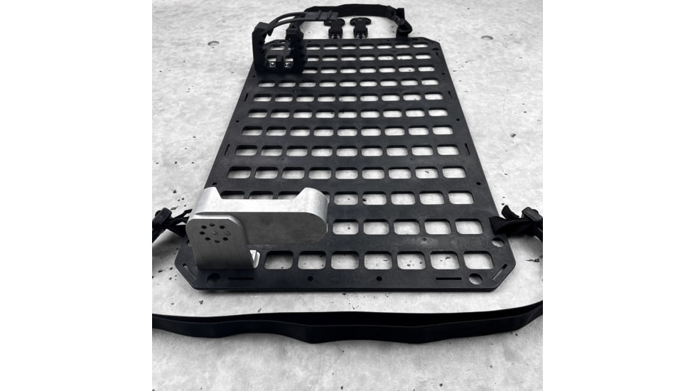 Grey Man Tactical Vehicle Rifle Rack w/Standard Buttstock Cup Kit, Rubber Clamp, 15.25 x 25 RMP, Black, 000339