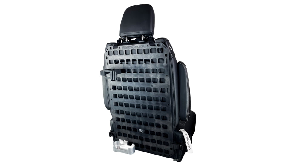 Grey Man Tactical Vehicle Rifle Rack w/XL Buttstock Cup Kit, Rubber Clamp, 15.25 x 25 RMP, Black, 000340