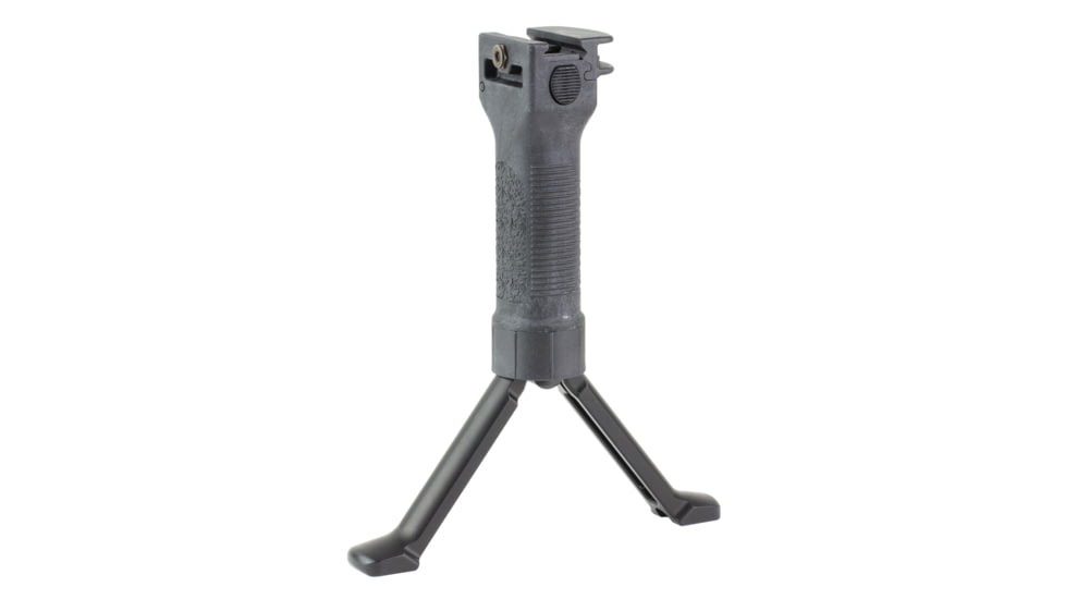 Grip Pod GPS V2 Picatinny Rail Vertical Front Grip with Bipod, Cam Lever, Black, GPS-V2-AL-CL