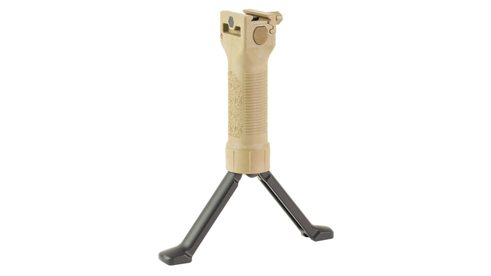 Grip Pod GPS V2 Picatinny Rail Vertical Front Grip with Bipod, Standard, Desert Tan, GPS-V2-AL-T