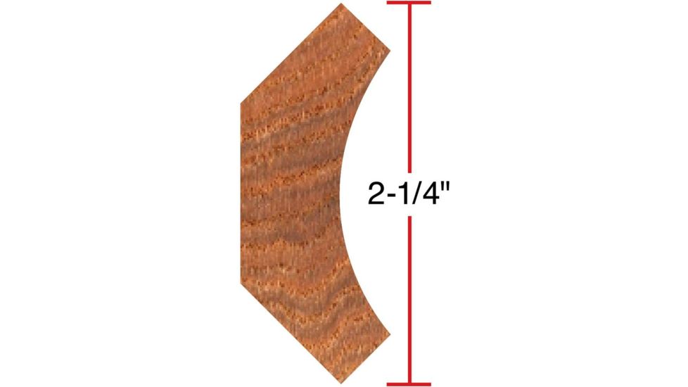 Grizzly Industrial 2-1/2in. Cove Moulding - 1in. Bore C2202