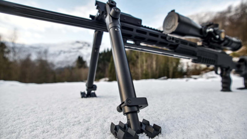 GRS Rifle Stocks Bipod/Adapter Set, 8.66-12.4in Height Range, Black, 105842