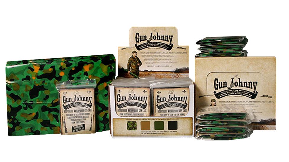 Gun Johnny GJ231 Disposable Waterproof Gun Bag Treated Plastic 12''x70'' Camo