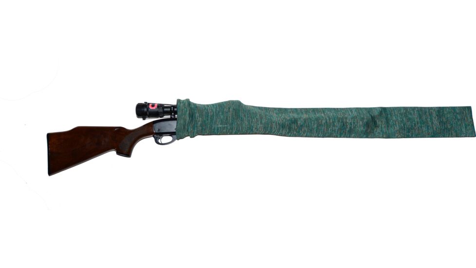 Gun Soc Silicone Treated 52in Shotgun/Rifle Sock, 48-56in, Green SGSGRN52