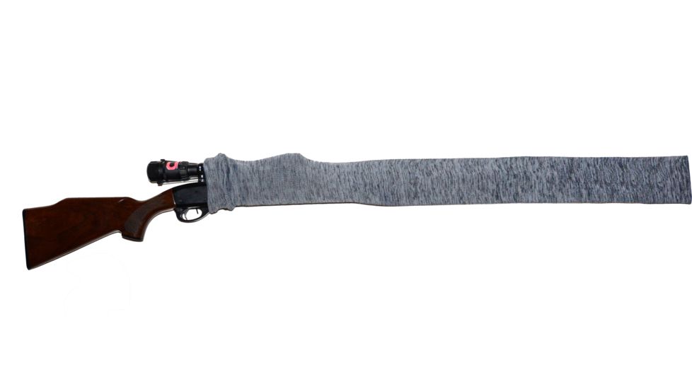 Gun Soc Silicone Treated 52in Shotgun/Rifle Sock, 48-56in, Grey SGSGRY52