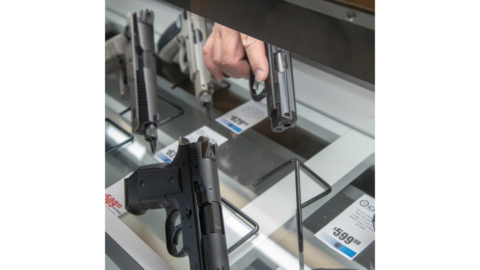 Gun Storage Solutions Gss Back Kiks Attach To Back Of Glass Shelf Pstl Stnd 10-pk