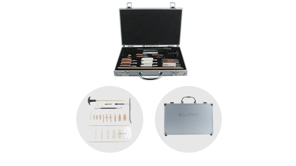 Gunpany Universal Gun Cleaning Kit, 27 Pieces, Black, SCCK-01