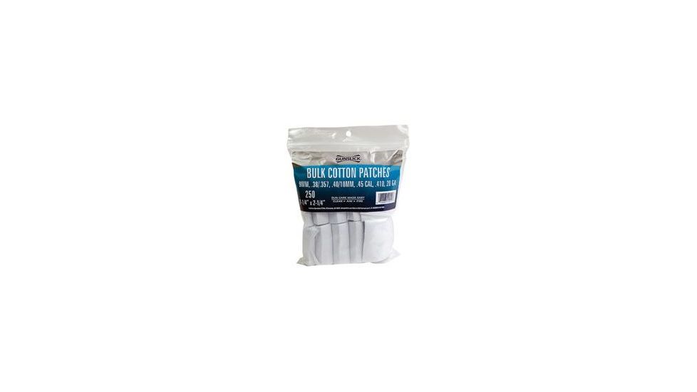 Gunslick Bulk Cotton Patches 250 Count - 20019