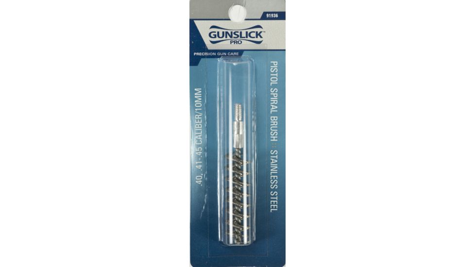 Gunslick Pistol Spiral Brush- .40, .41-.45 Cal/10mm