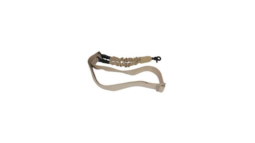 GUNTEC USA One Point Bungee Sling w/QD Snap Hook,Desert Tan 1POINT-T