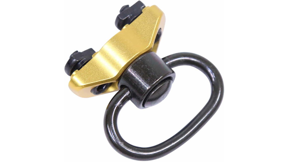 Guntec USA QD Swivel w/ Adapter for M-LOK System, Anodized Gold, SWIVEL-MLK-G2-GOLD