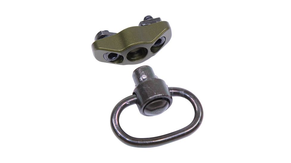 Guntec USA QD Swivel With Adapter For M-LOK System, Gen 2, Anodized Green SWIVEL-MLK-G2-GREEN