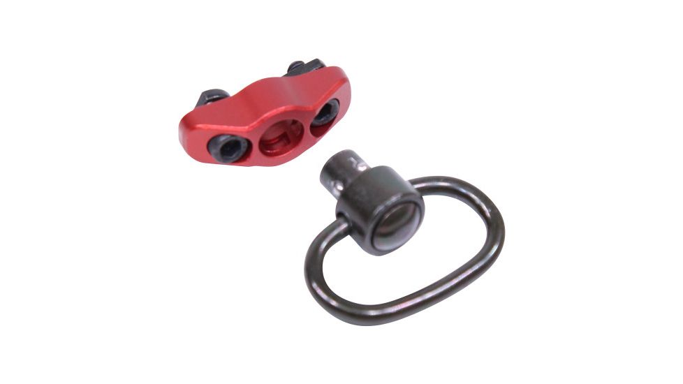 Guntec USA QD Swivel With Adapter For M-LOK System, Gen 2, Anodized Red SWIVEL-MLK-G2-RED