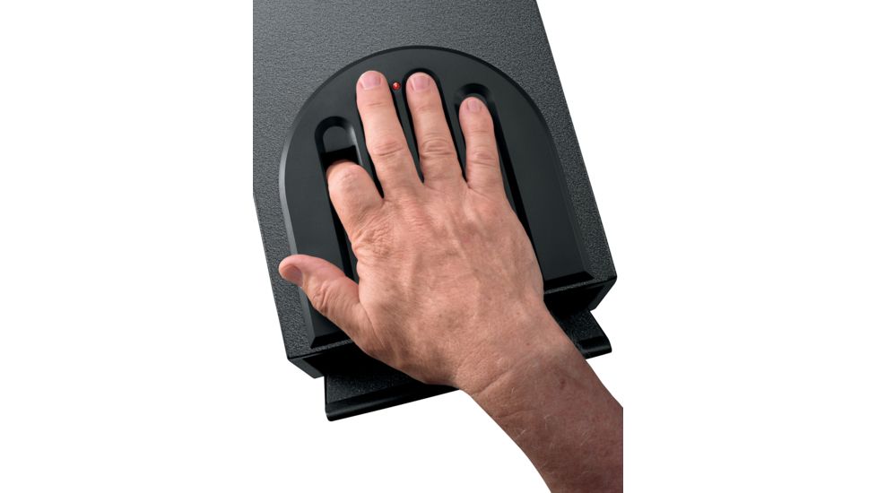 GunVault Bio MultiVault Biometric Pistol Safe w/ Fingerprint Recognition, 10.1x7.9x14in 