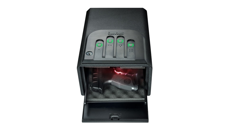 Gunvault GV105019 MiniVault Gun Safe, Illuminated Keypad, Manual Key, GV1050-19