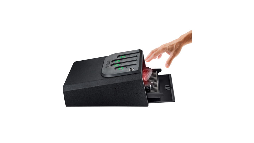 Gunvault GV105019 MiniVault Gun Safe, Illuminated Keypad, Manual Key, GV1050-19