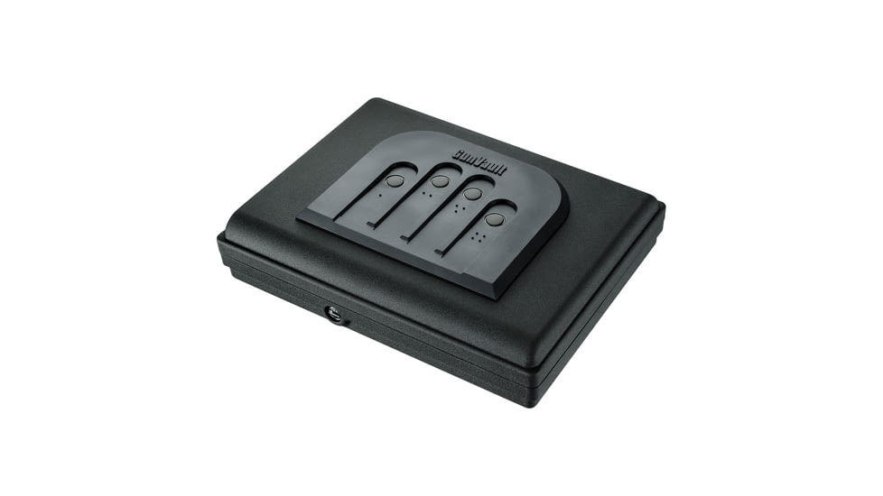 Gunvault MV55019 MicroVault 550 Gun Safe, Illuminated Keypad, Manual Key, MV550-19