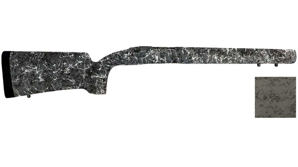 H-S Precision Pro-Series PSL157 Remington 700 BDL Long Action Rifle Stock, Right Hand, Gray/Black, PSL157-GB