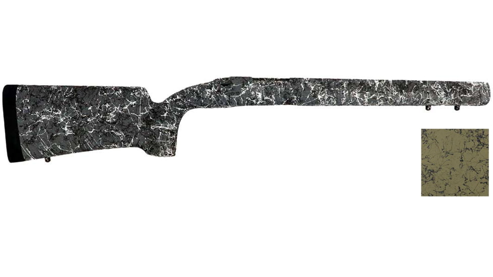 H-S Precision Pro-Series PSL157 Remington 700 BDL Long Action Rifle Stock, Right Hand, Olive/Black, PSL157-OB