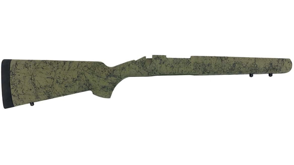 H-S Precision Remington 700 BDL Light Tactical Rifle Stock, Pistol Grip, SA, RH, Olive/Black, 28.72in O.A.L., 13.5in L.O.P., PST086-OliveBlack