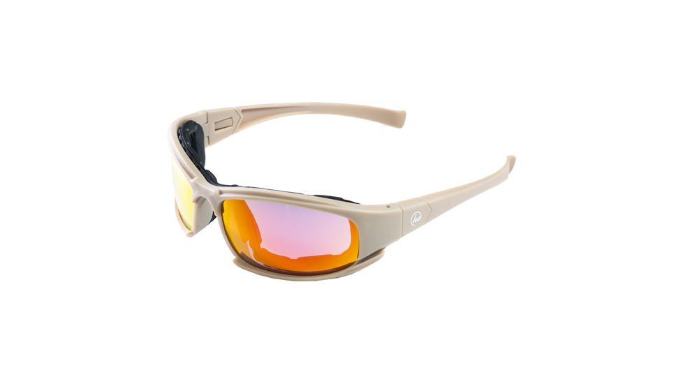 Hackett Equipment Hackett Tactical Shooting Glasses/goggles 4 Lenses Tan