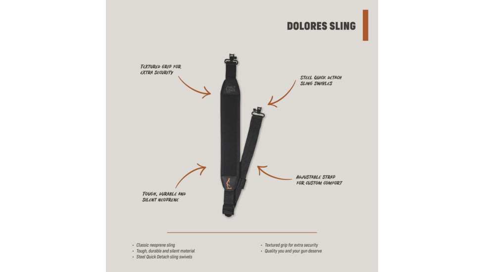 HALF RACK Dolores Sling, Black, Medium, HR1152