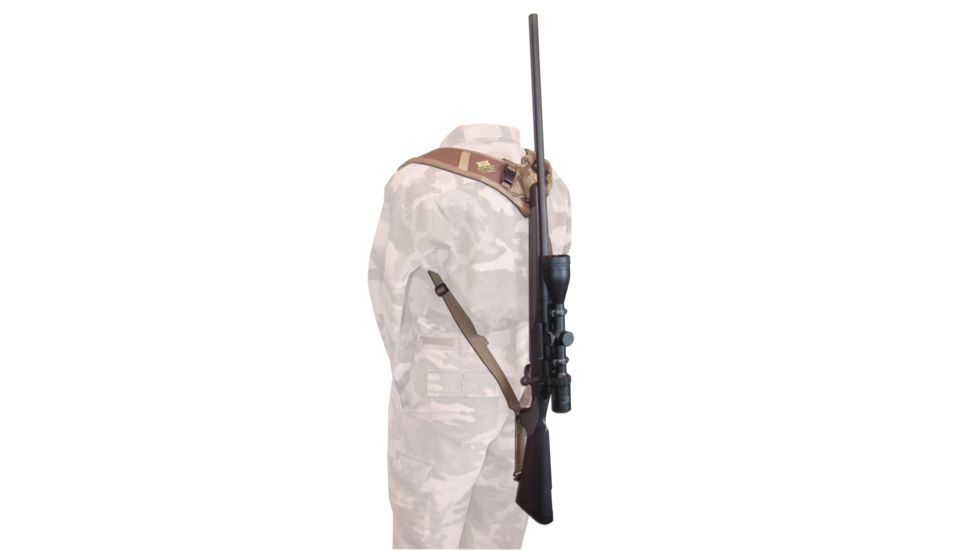 Heavy Hauler Outdoor Gear Backpacker Neoprene Sling, w/ hip quiver holster, Brown HH0080