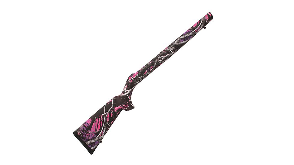 Hogue 10/22 Overmolded Stock, Rubber, .920&quot; Barrel, Muddy Girl Camo 196050