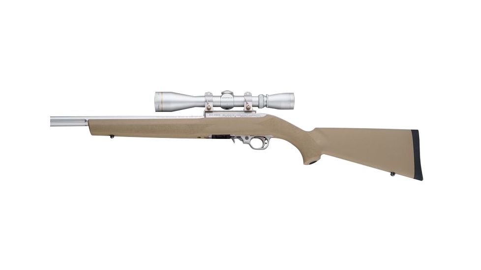 Hogue Ruger 10/22 Rubber OverMolded Stock for Standard Barrel Channel, Flat Dark Earth, 22300