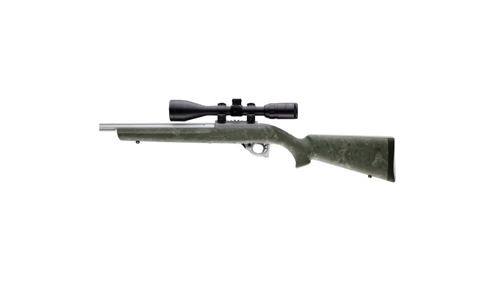 Hogue Rubber Over Molded Stock for Ruger 10/22, Ghillie Green, 22800
