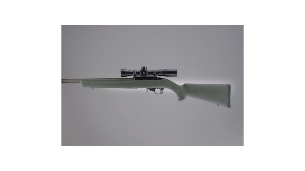 Hogue Ruger 10/22 .920in Diameter Barrel Rubber OverMolded Stock, OD Green, 22210