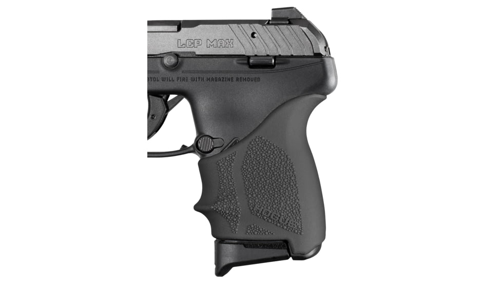 Hogue 18130 Grip Sleeve Handall Beavertail Black Rubber