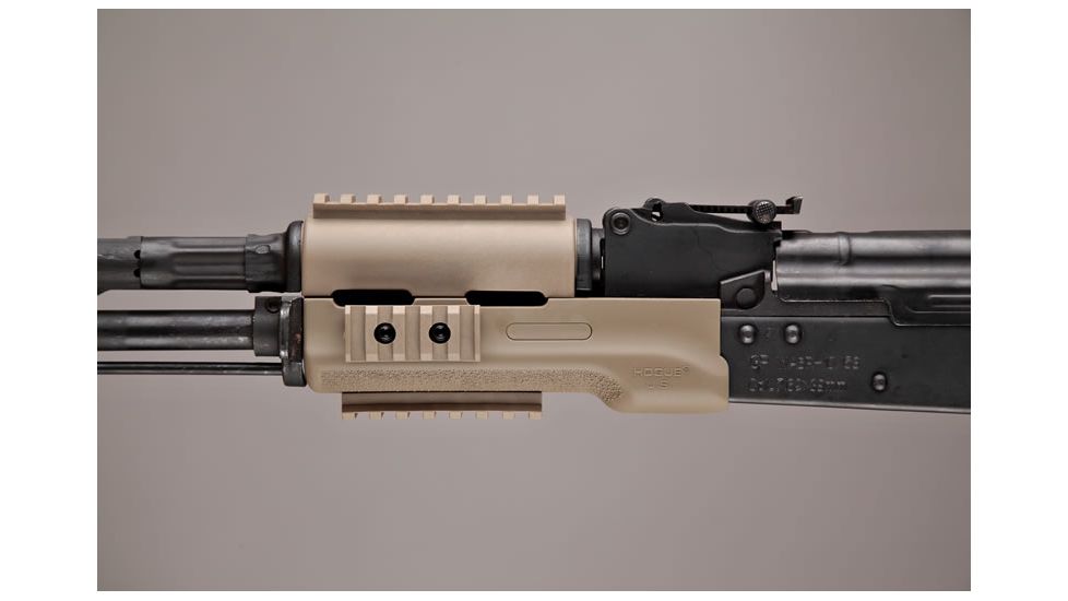 Hogue Ak 47ak 74 Standard Chinese And Russian Forend With Desert Tan Rubber Gripping Area 74304