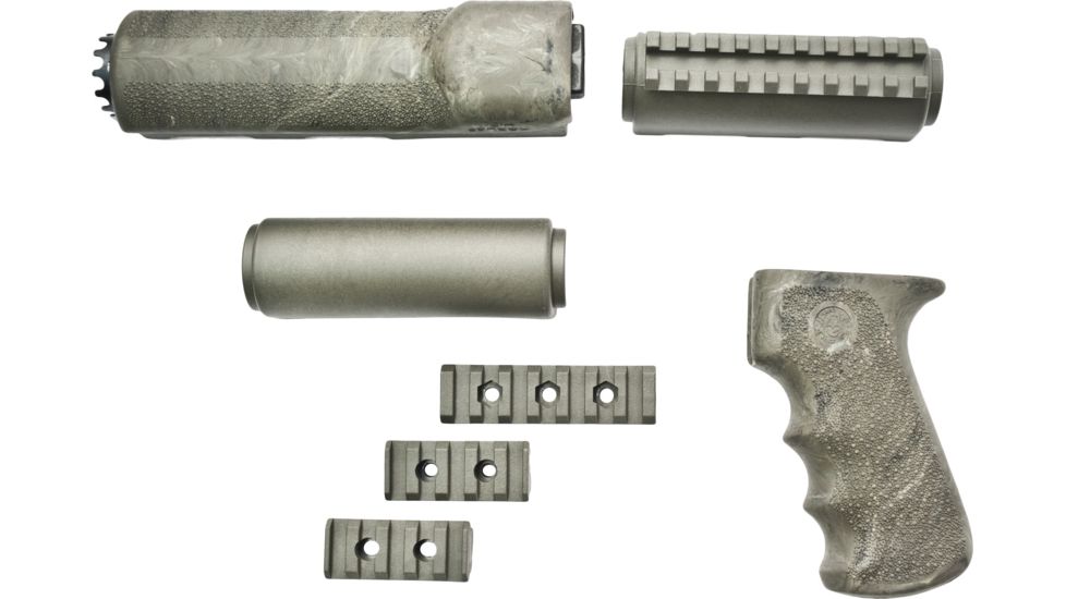 USED Hogue OverMolded Grip/Forend Kit, Ghillie Green - AK-47/AK-74 Standard Chinese and Russian - 74808, EDEMO1, Used, Condition Like New, Inspect and Rebox