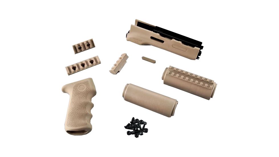 Hogue AK-47/AK-74 Standard Chinese and Russian - Kit - OverMolded Grip and Forend Desert Tan 74308